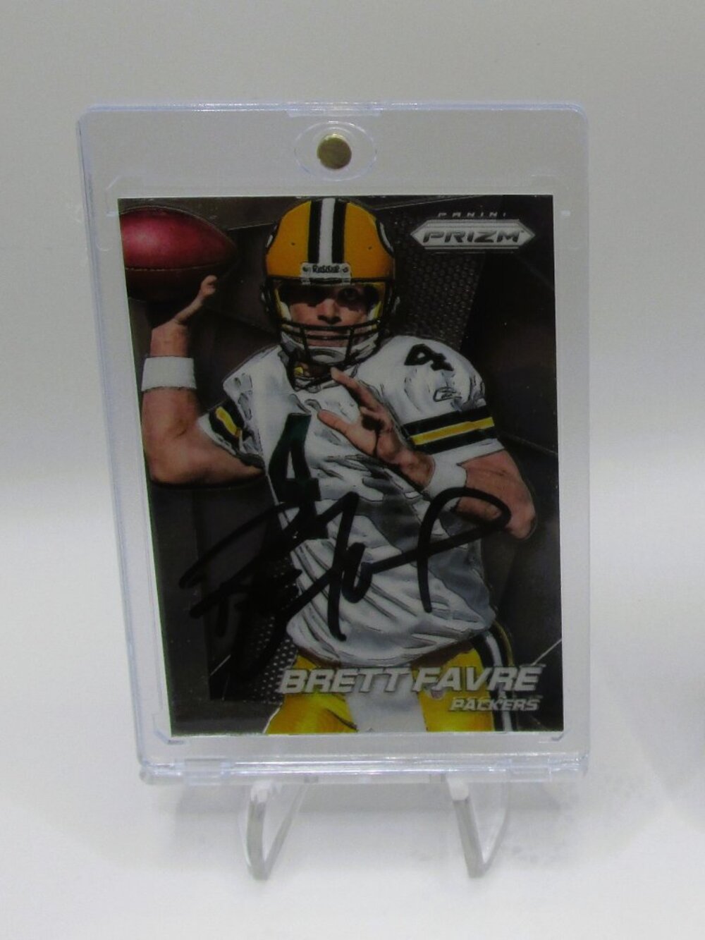 Brett Favre Signed Card With COA (PC484844) (Packers)
